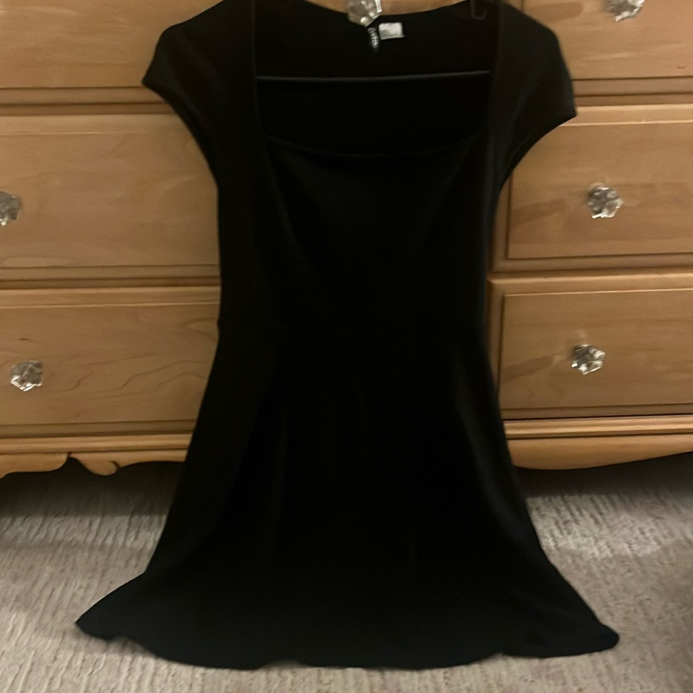 Black skater dress